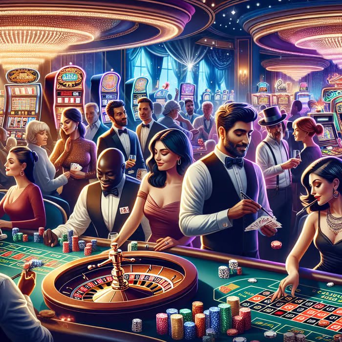 Ilustrasi kemenangan pemain jackpot gendang4d dengan ekspresi bahagia di casino online